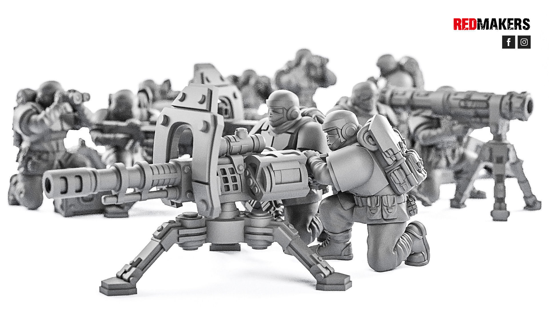 Alpha troops  - Heavy Support Squad of the Imperial Force 3D print model_11