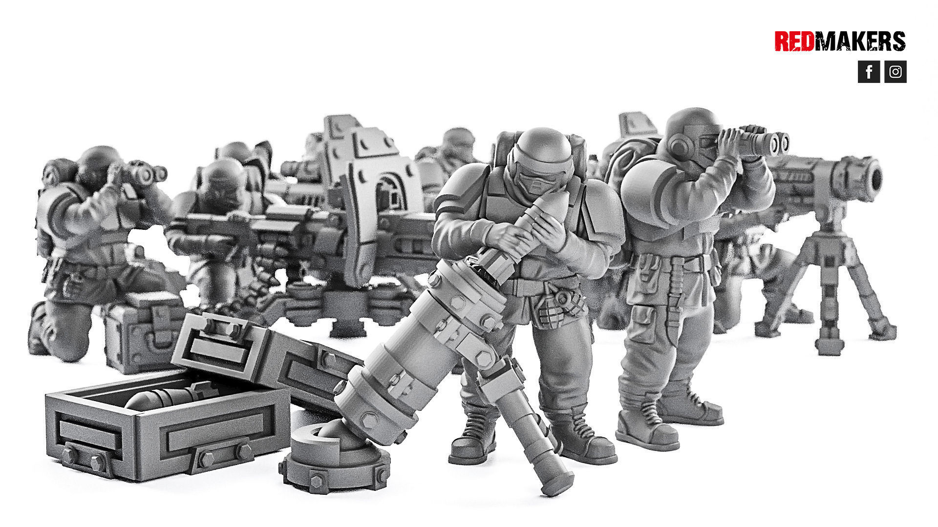 Alpha troops  - Heavy Support Squad of the Imperial Force 3D print model_17