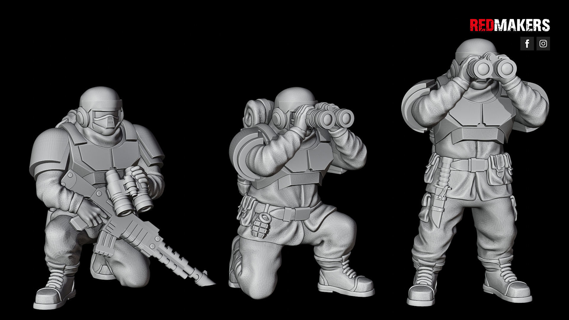 Alpha troops  - Heavy Support Squad of the Imperial Force 3D print model_37