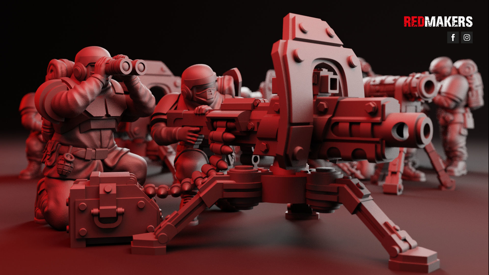 Alpha troops  - Heavy Support Squad of the Imperial Force 3D print model_4