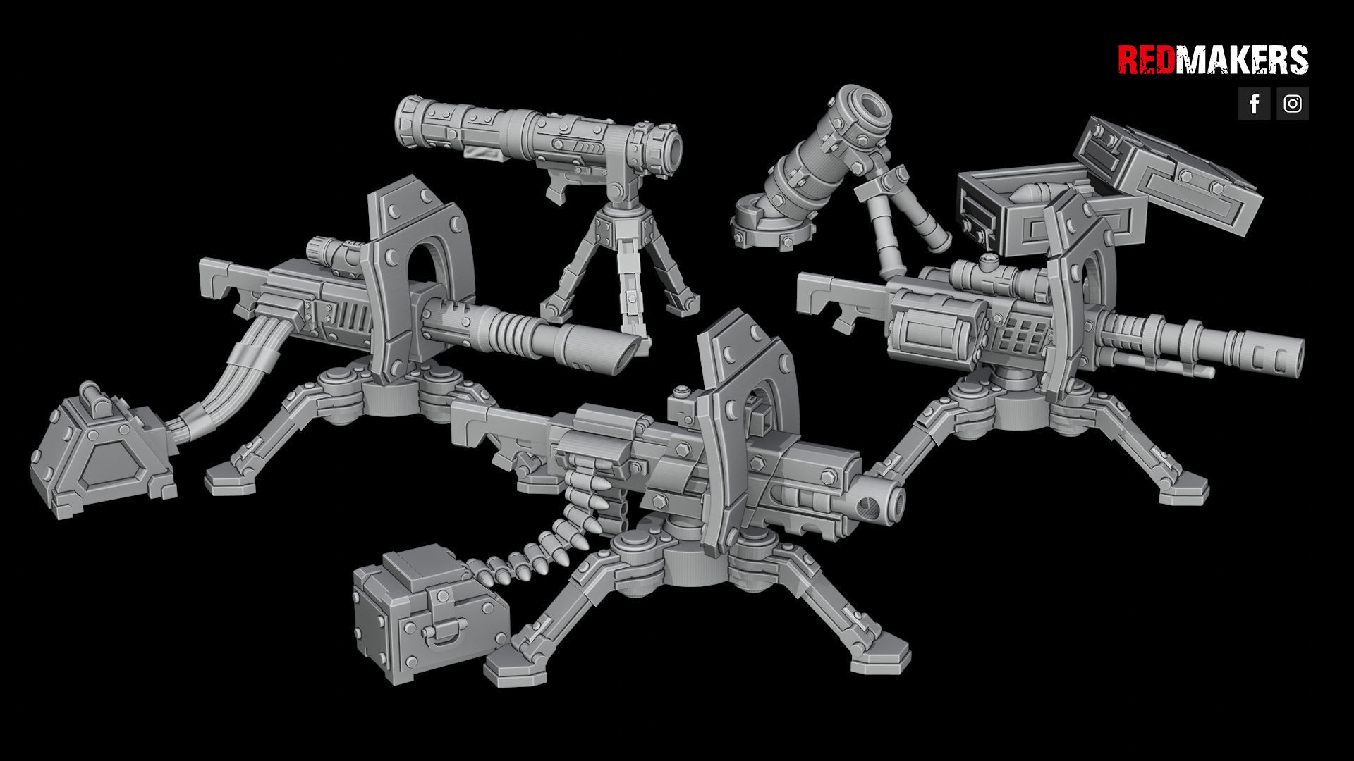 Alpha troops  - Heavy Support Squad of the Imperial Force 3D print model_39