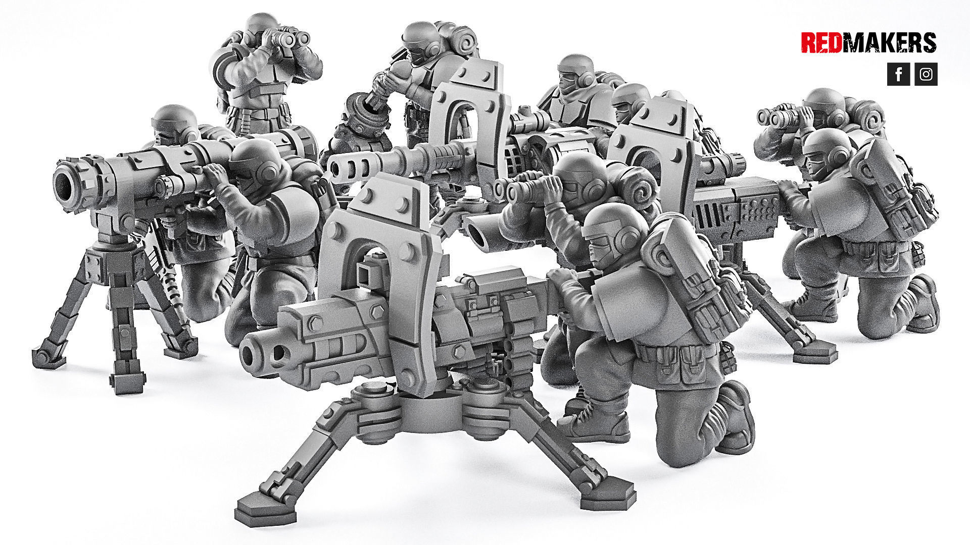 Alpha troops  - Heavy Support Squad of the Imperial Force 3D print model_5
