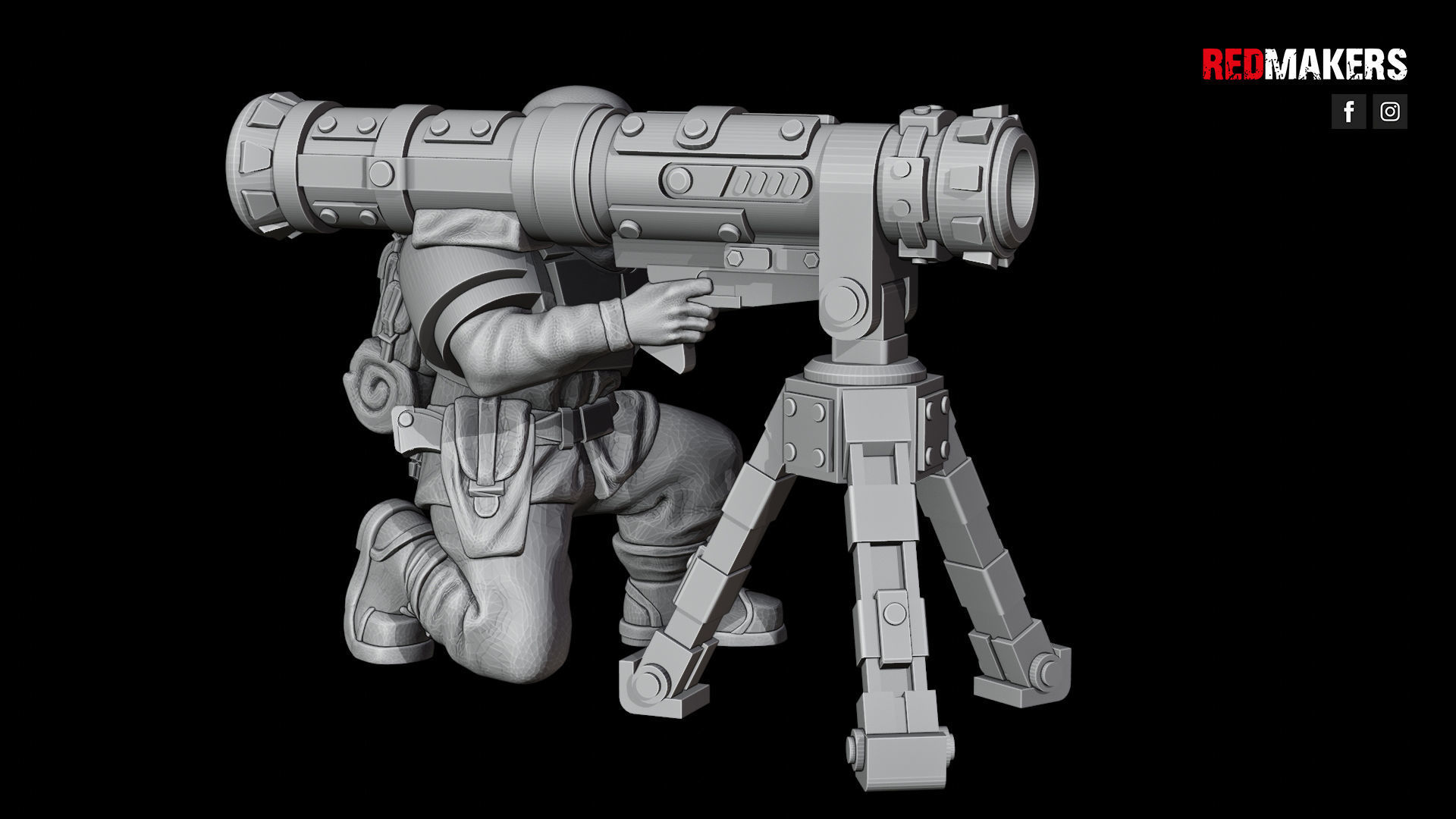 Alpha troops  - Heavy Support Squad of the Imperial Force 3D print model_31