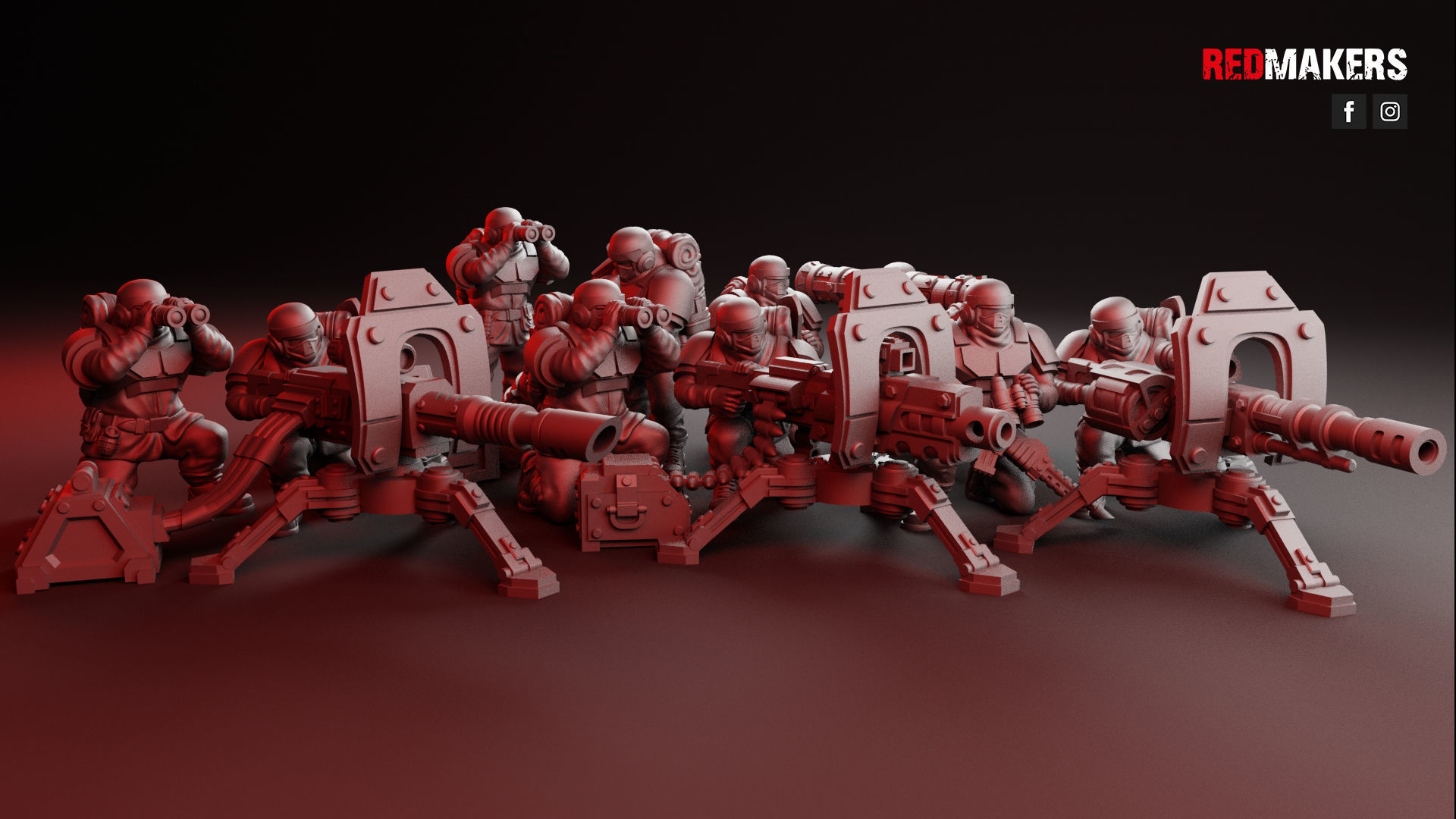 Alpha troops  - Heavy Support Squad of the Imperial Force 3D print model_2
