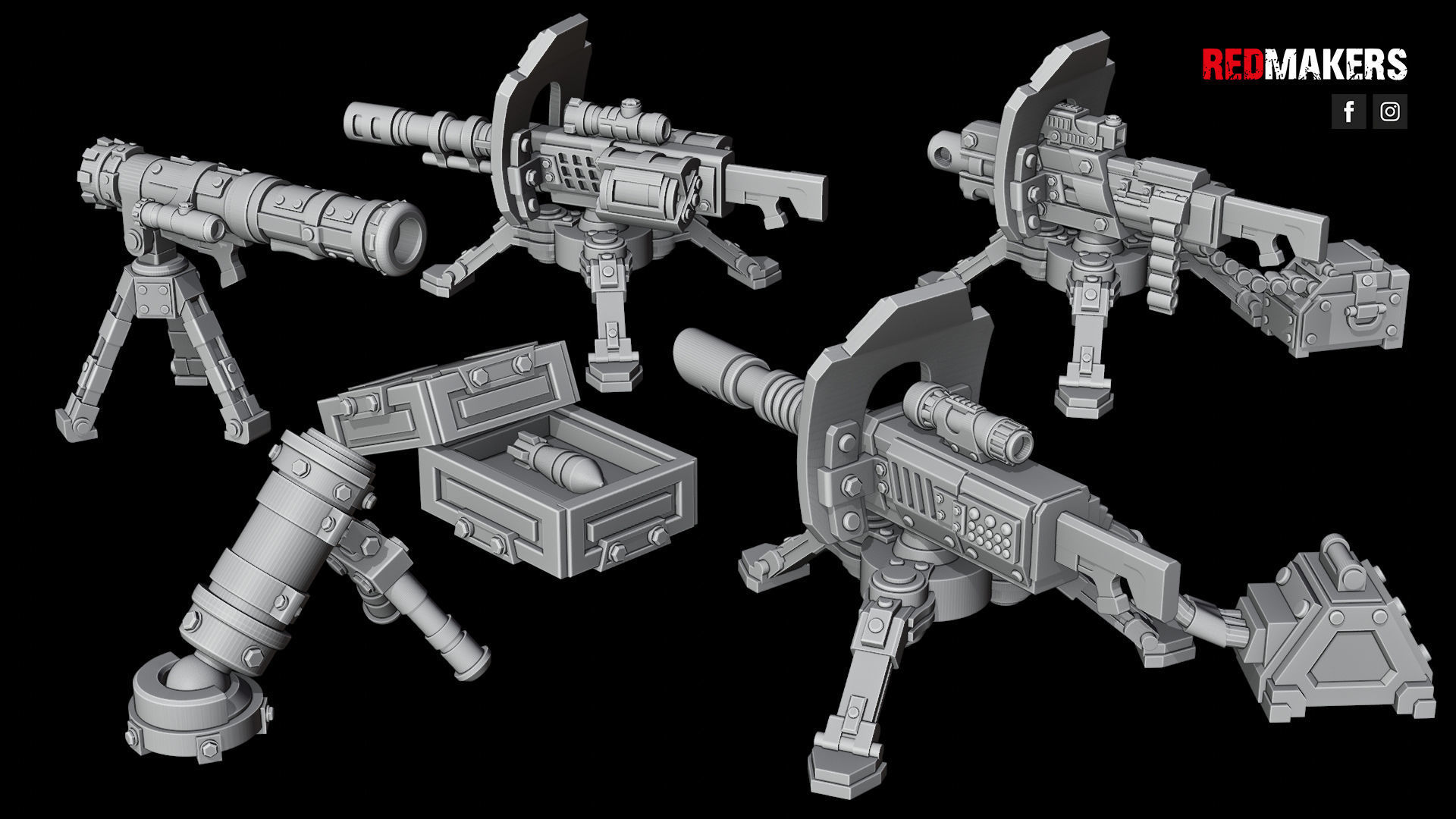 Alpha troops  - Heavy Support Squad of the Imperial Force 3D print model_41