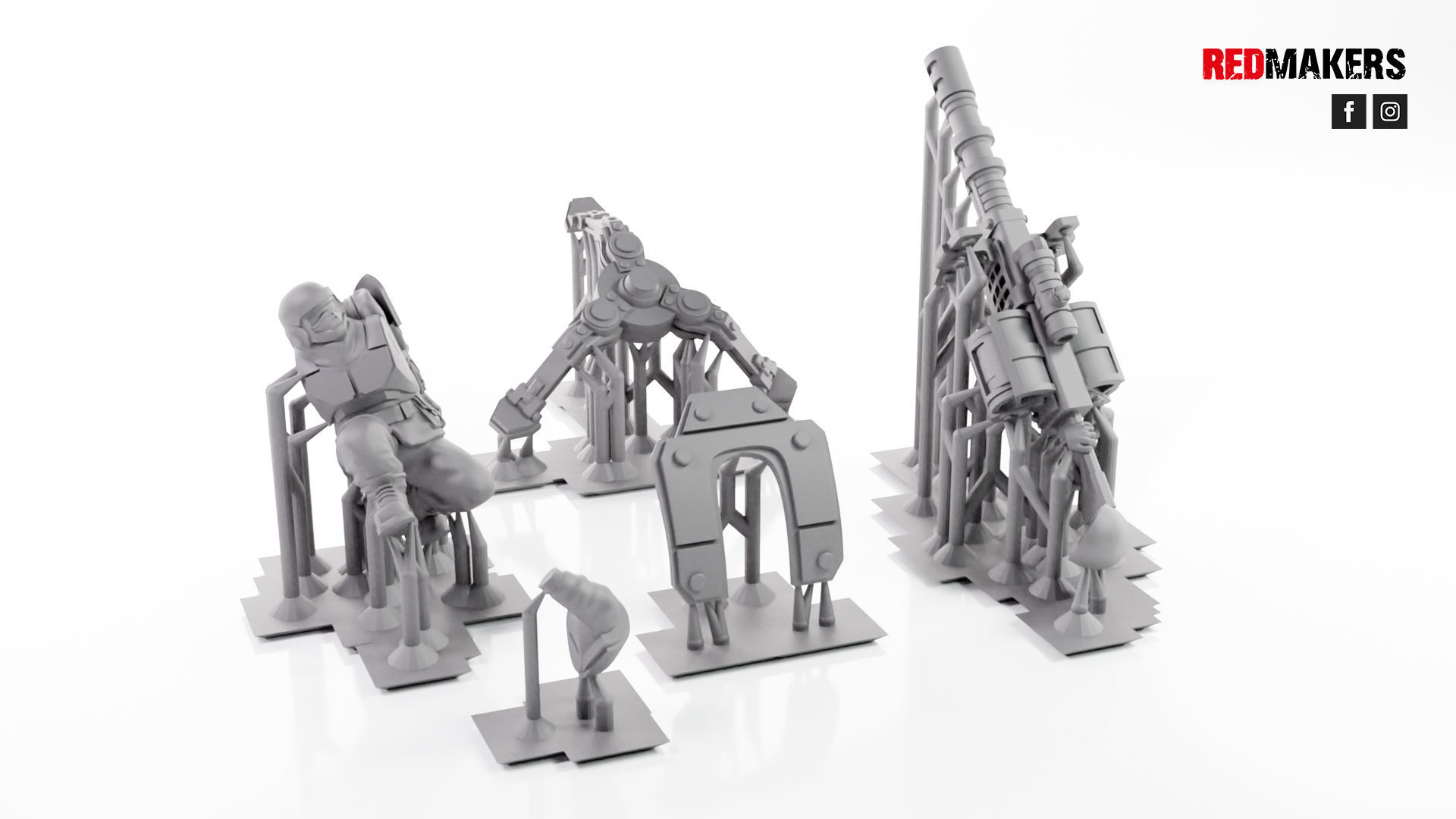Alpha troops  - Heavy Support Squad of the Imperial Force 3D print model_7