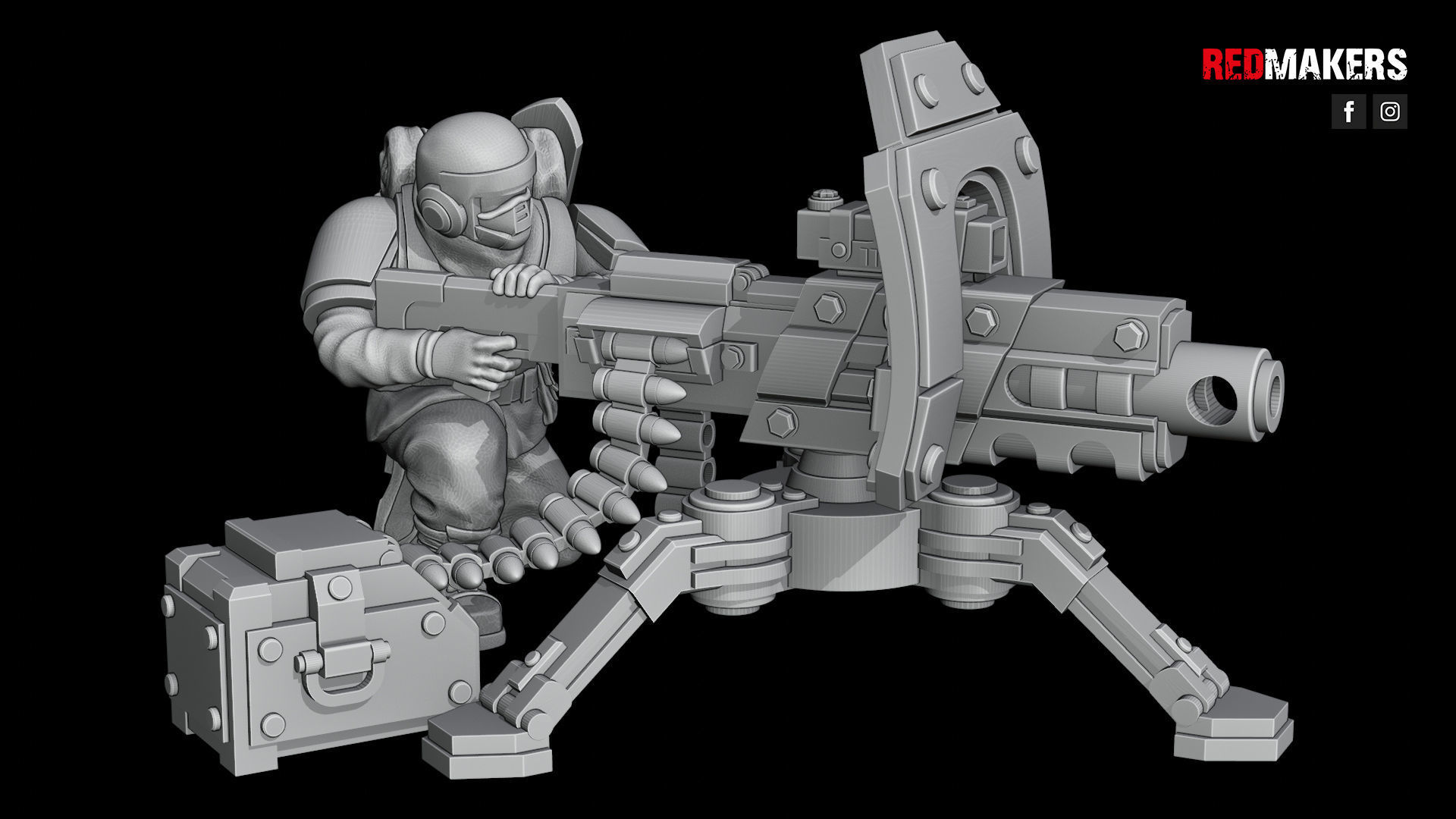 Alpha troops  - Heavy Support Squad of the Imperial Force 3D print model_21