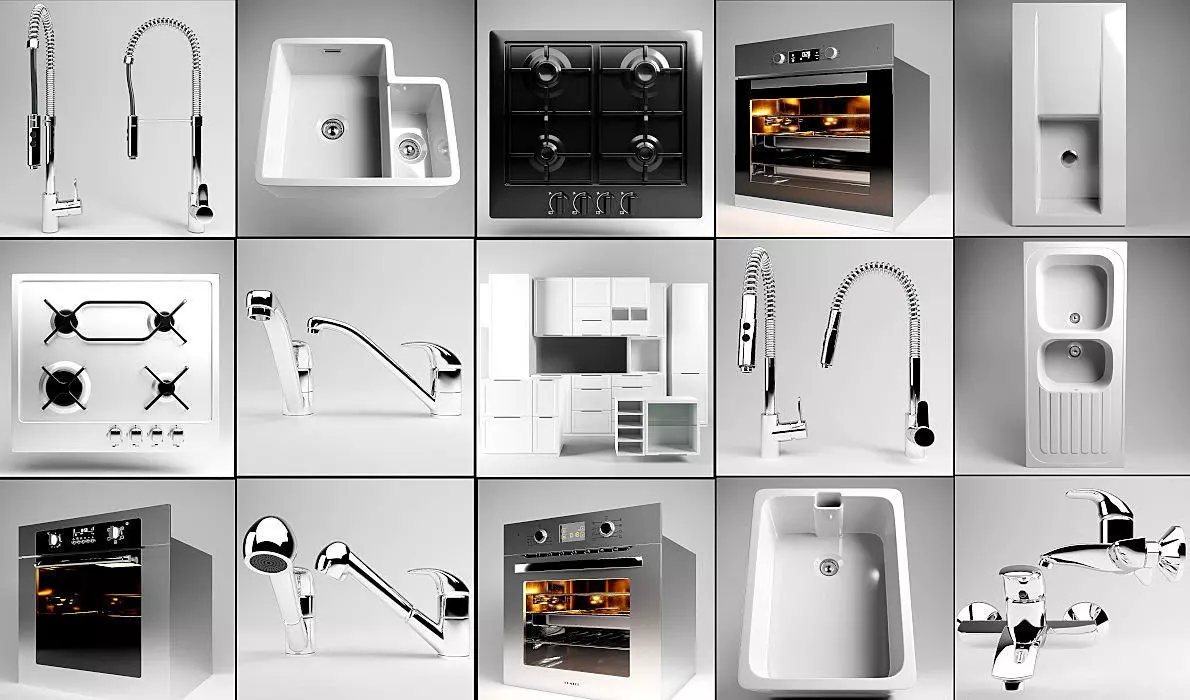 Luxcore Kitchen Assets Pack1 3D model