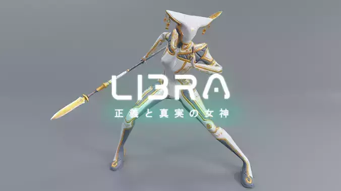 Low Poly - Cyborg Zodiac Theme - Libra Low-poly 3D model