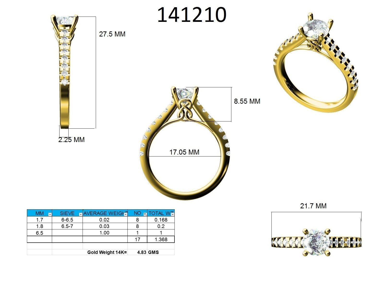 Ring - 141210 3D print model_12