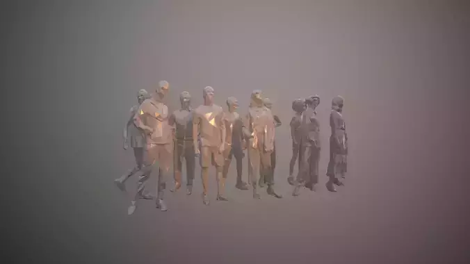 10 Units Human Model Pack 01