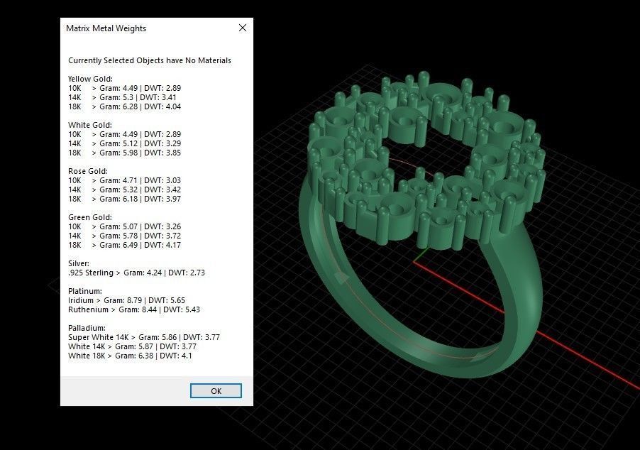 Women ring with gems 3dm stl 3D print model_7