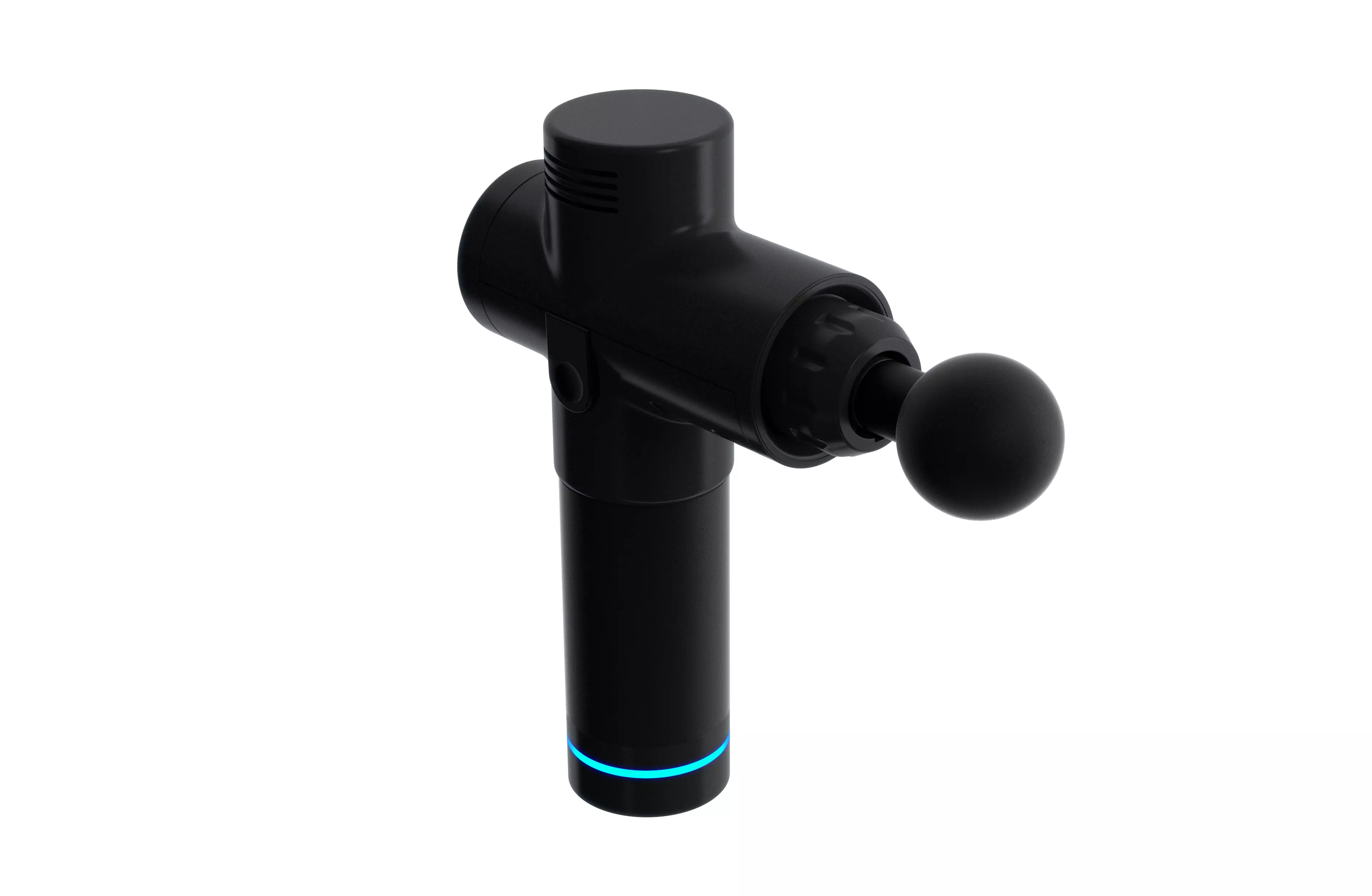 Muscle Massager Gun with attachments 3D model_0