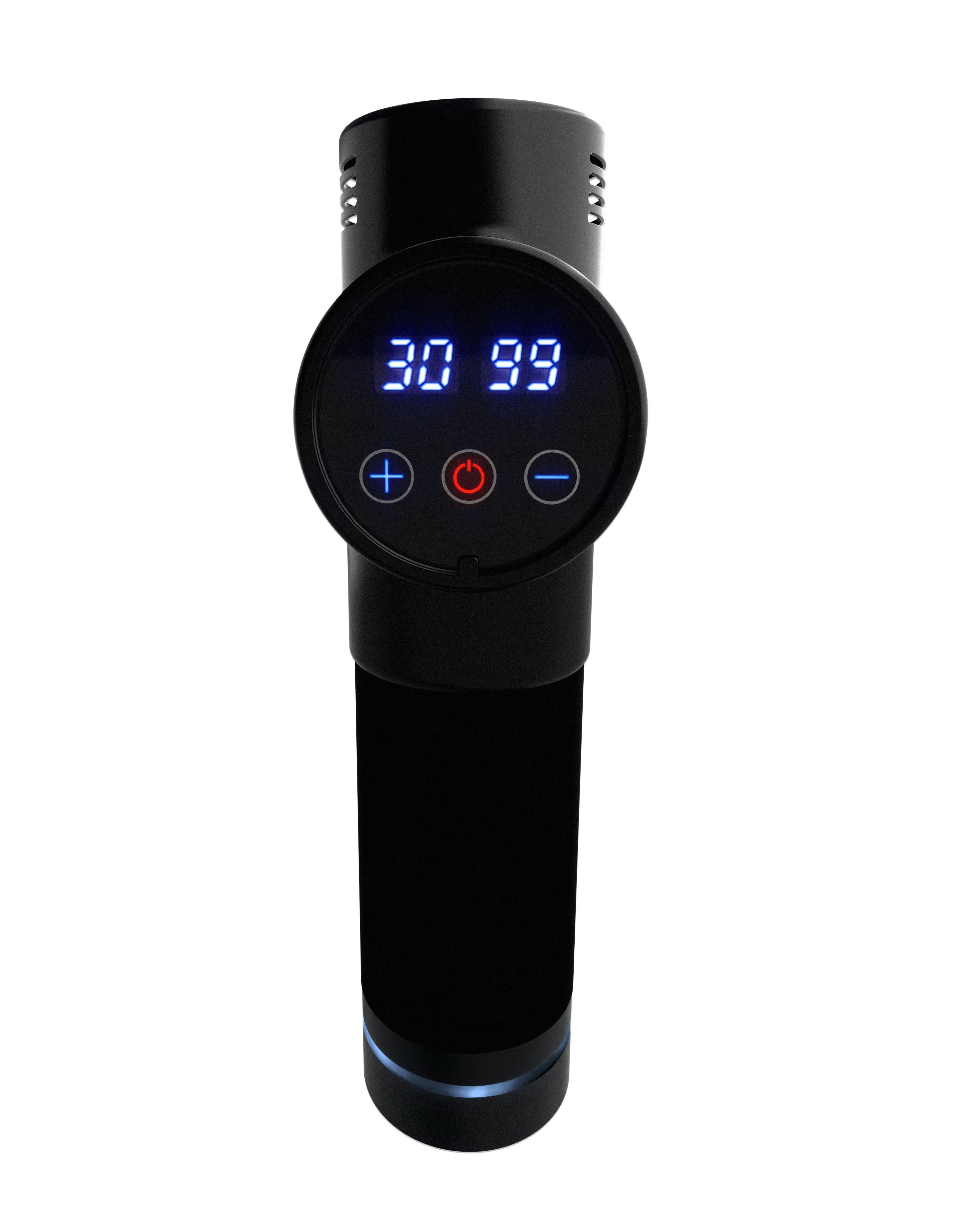 Muscle Massager Gun with attachments 3D model_2