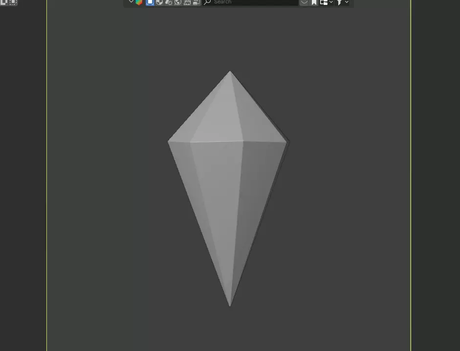 ETH Diamond 3d File Low-poly 3D model