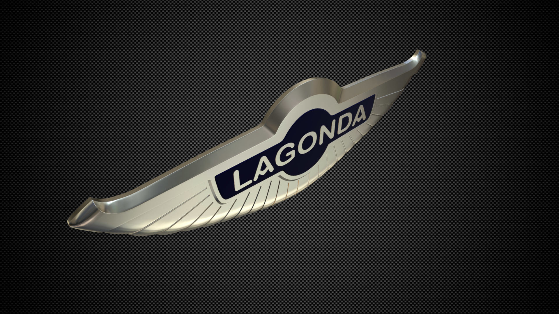 lagonda logo 3D model_3