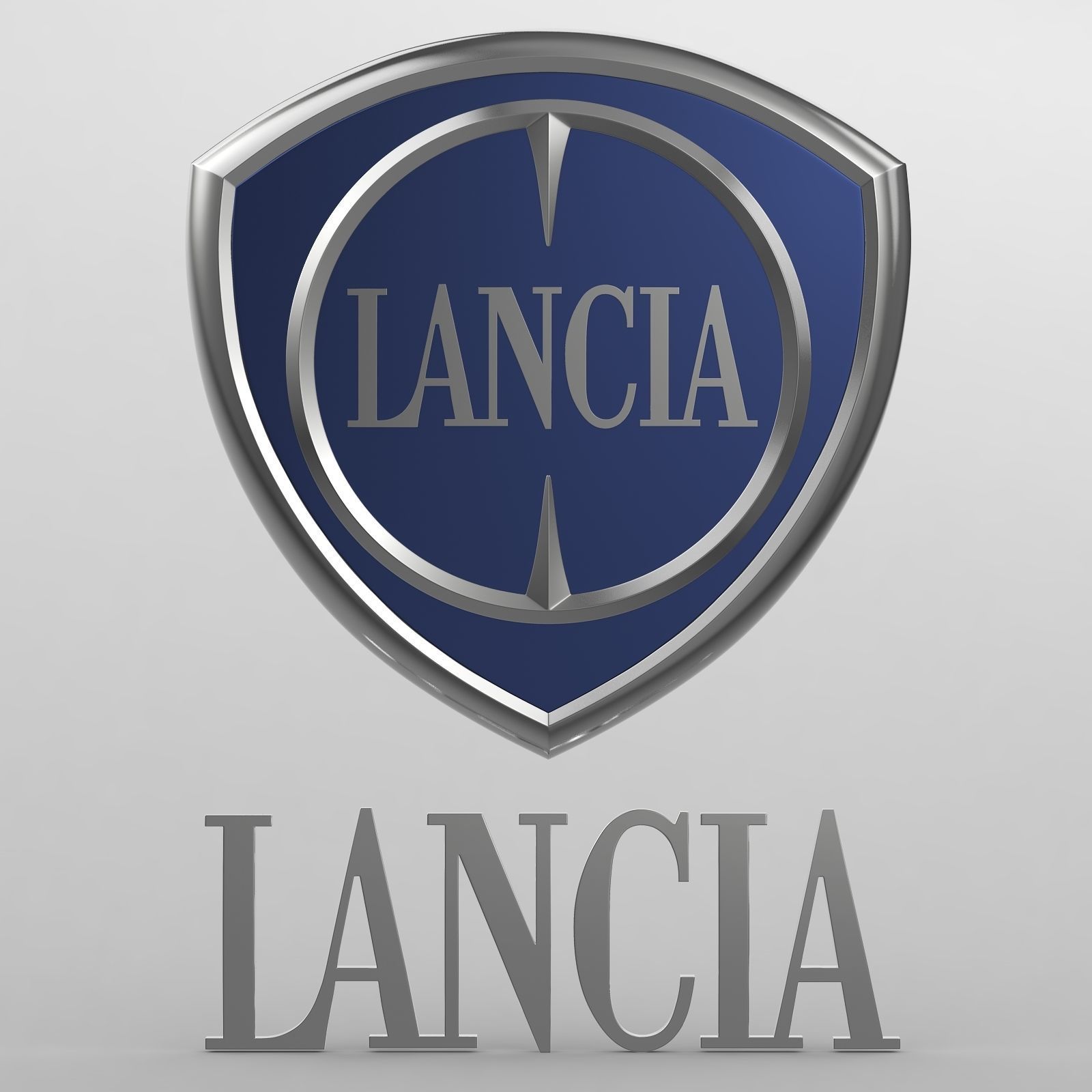 lancia logo 3D model_8