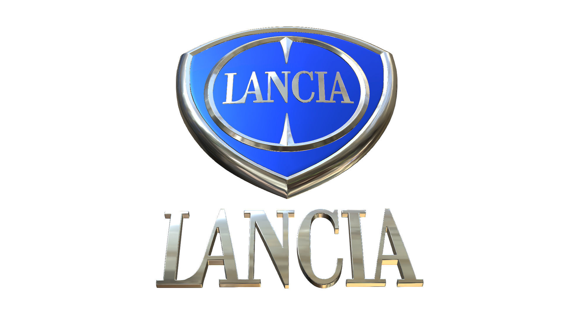 lancia logo 3D model_4