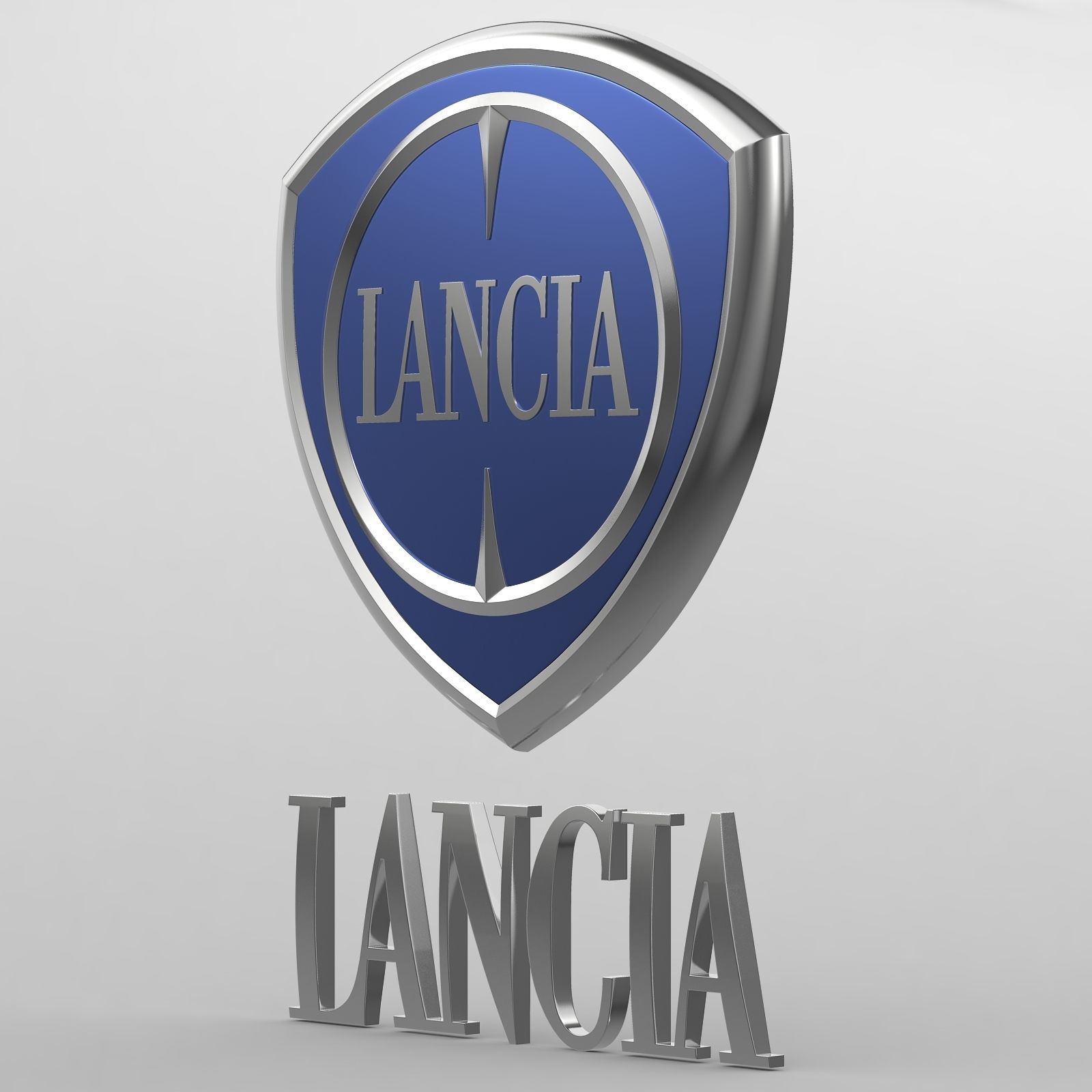 lancia logo 3D model_9