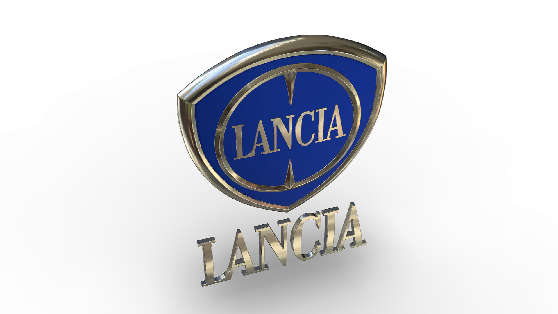 lancia logo 3D model_3