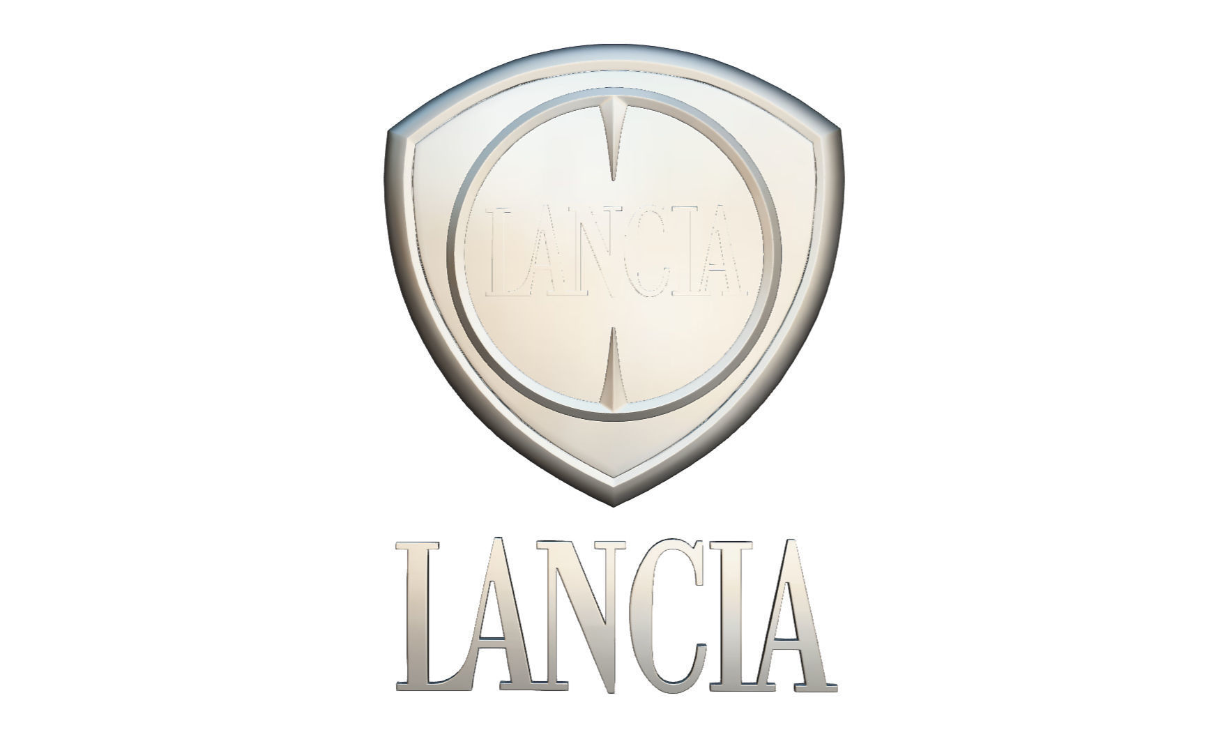 lancia logo 3D model_5