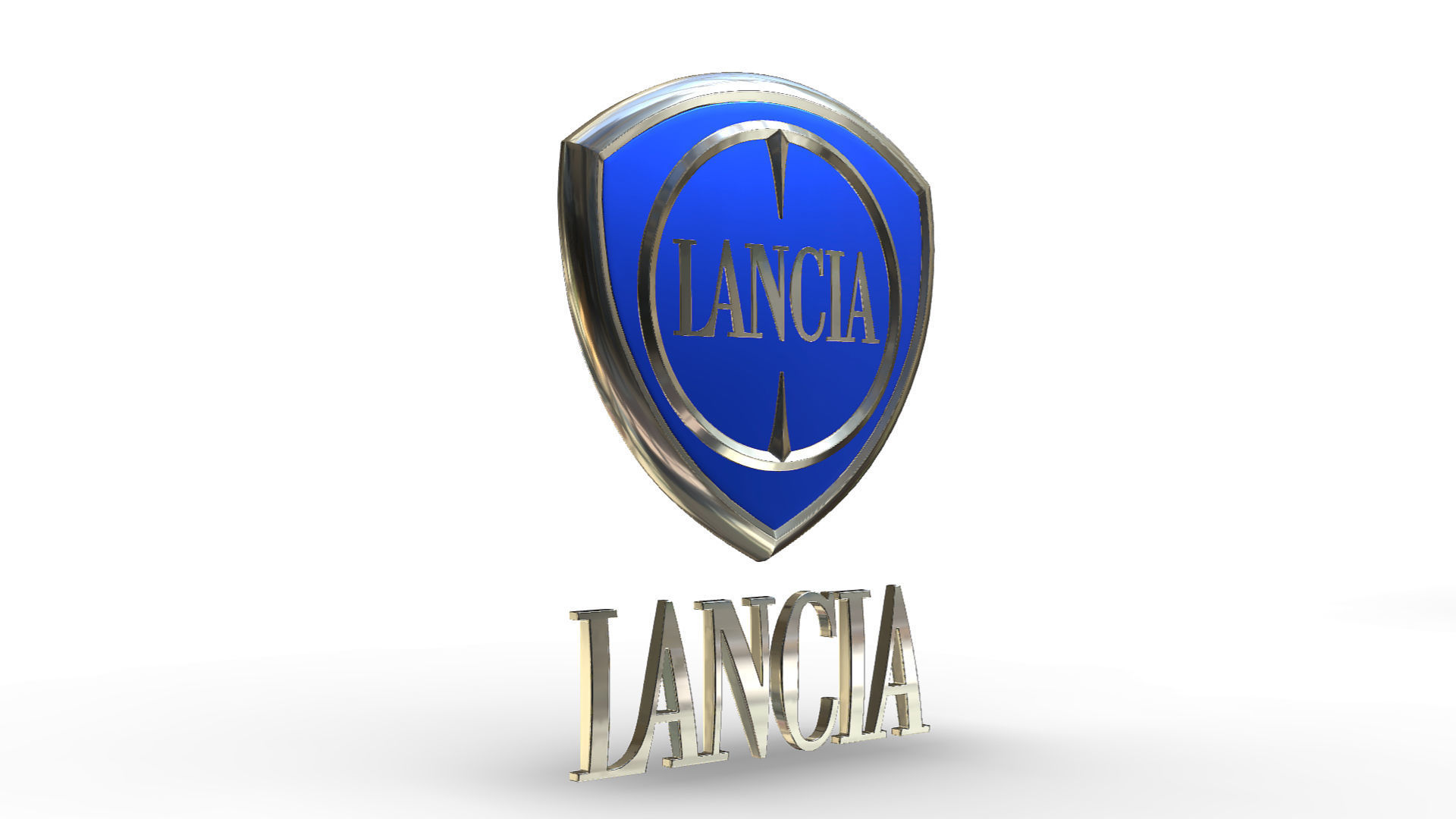 lancia logo 3D model_1