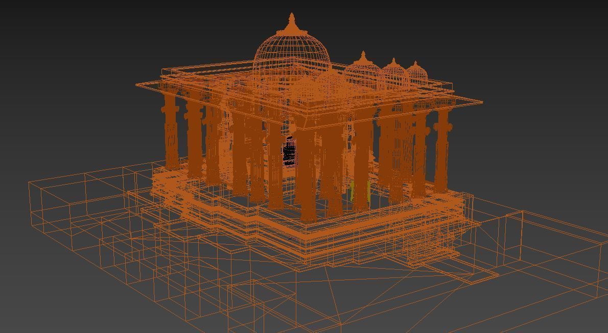 SHIVA TEMPLE 3D MODEL - INDIA RAJASTHAN 3D model_1