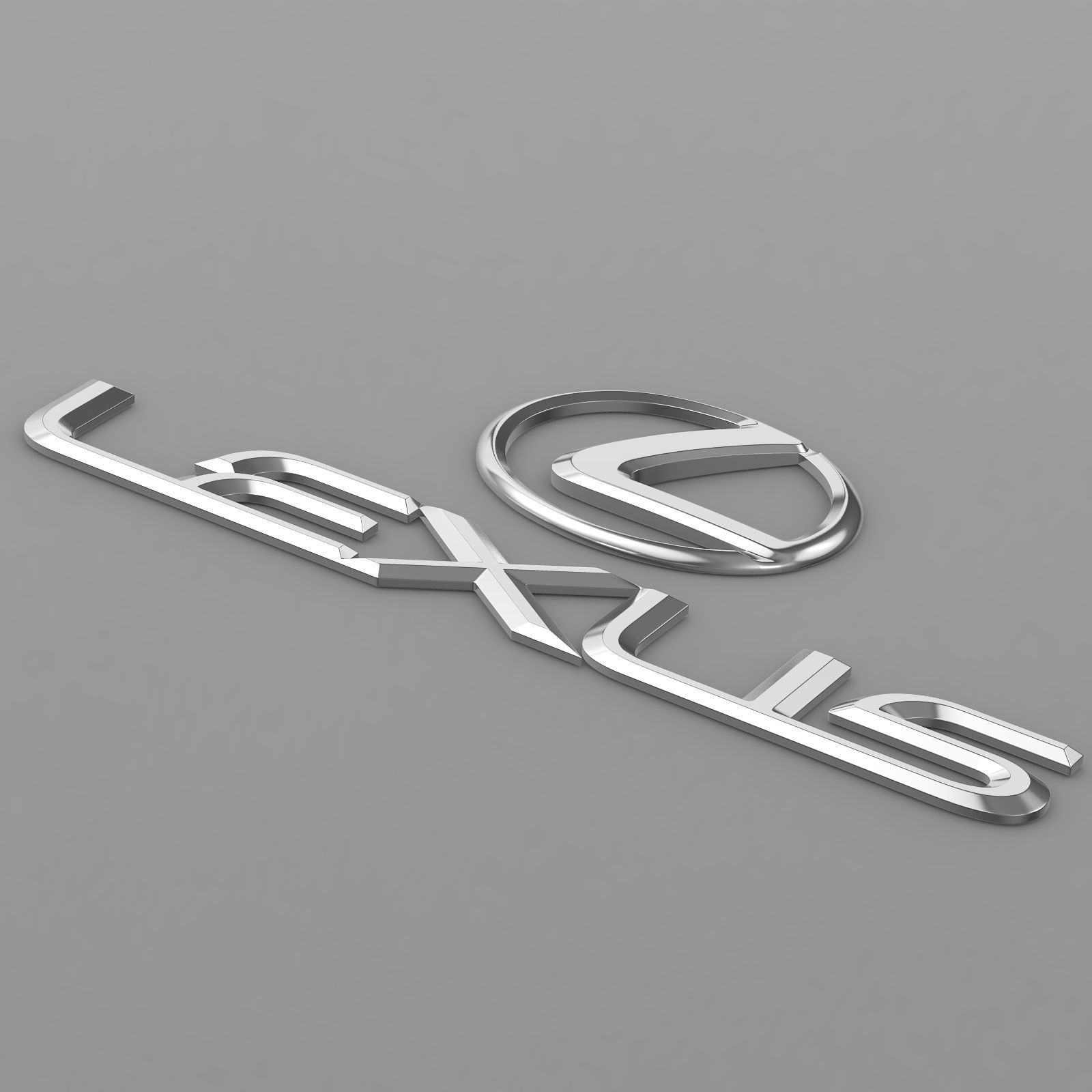 lexus logo 3D model_11