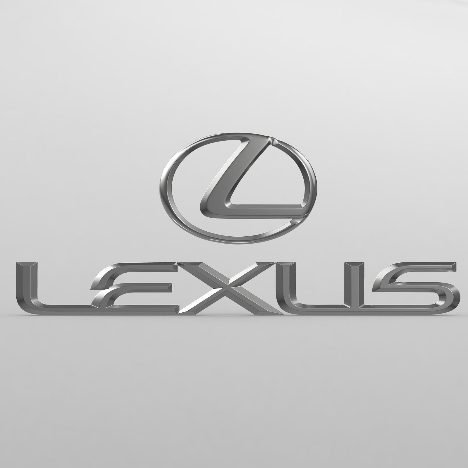 lexus logo 3D model_8