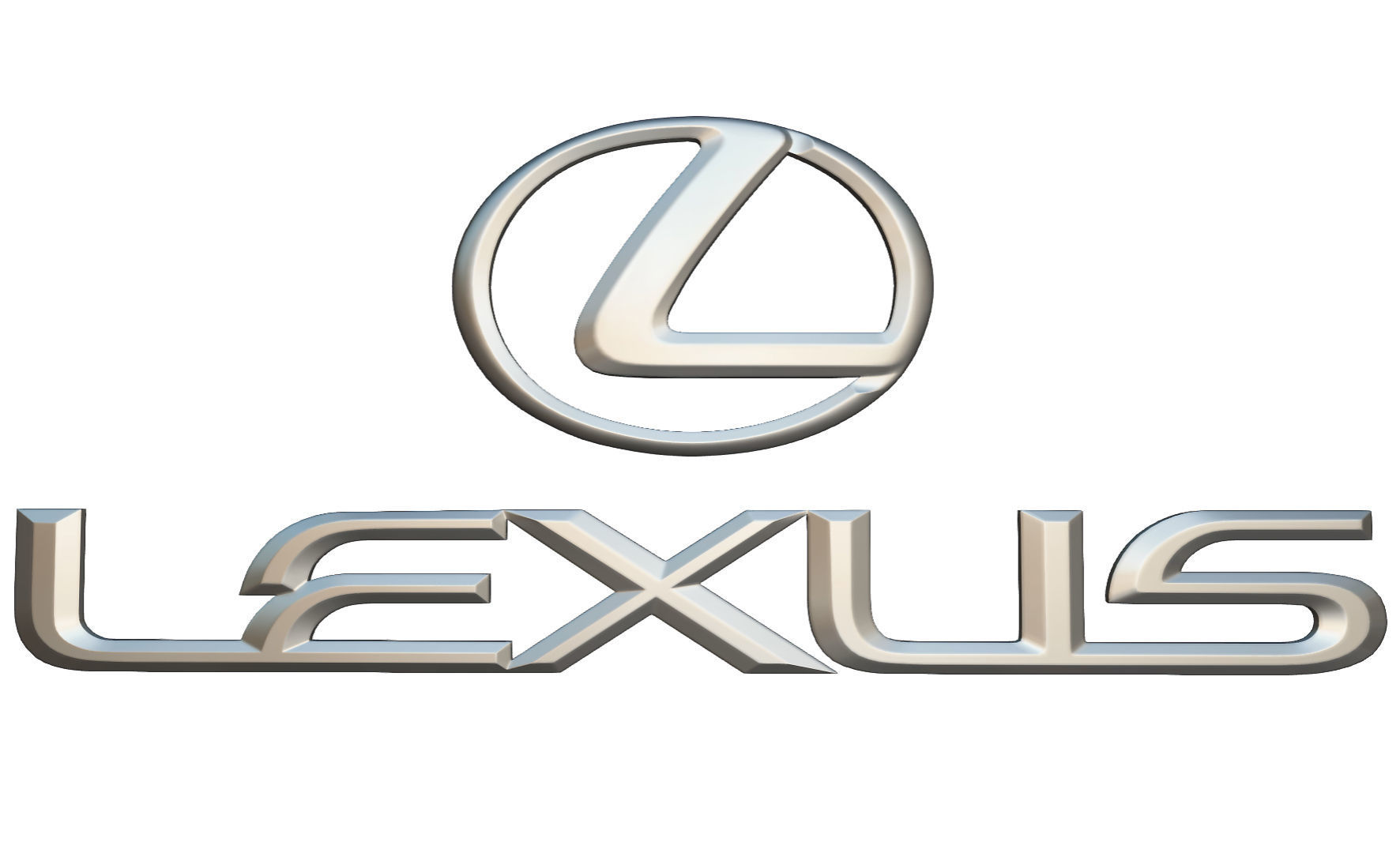 lexus logo 3D model_4
