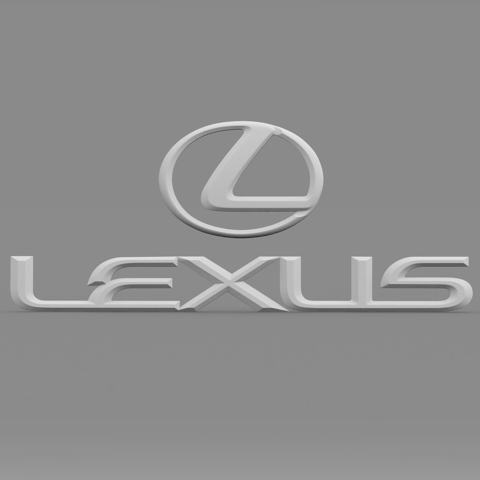 lexus logo 3D model_12