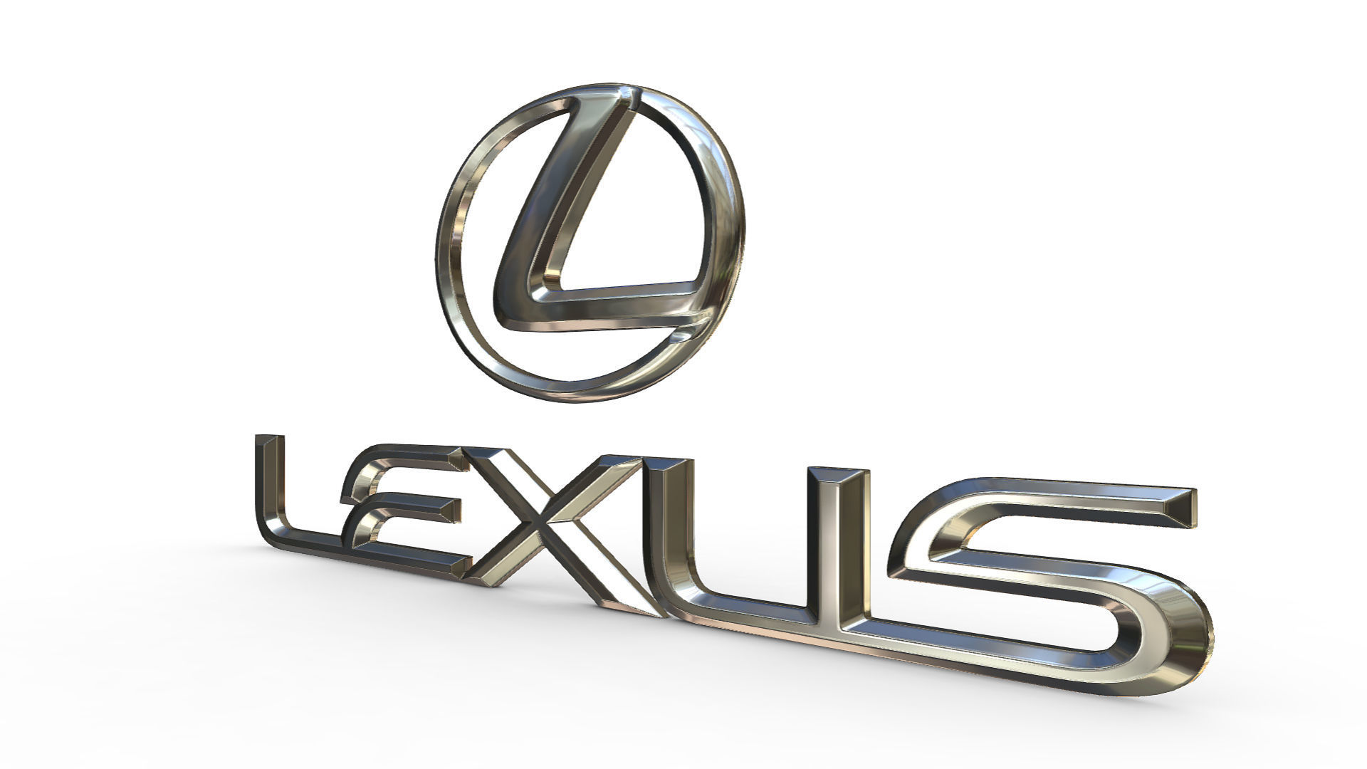 lexus logo 3D model_1