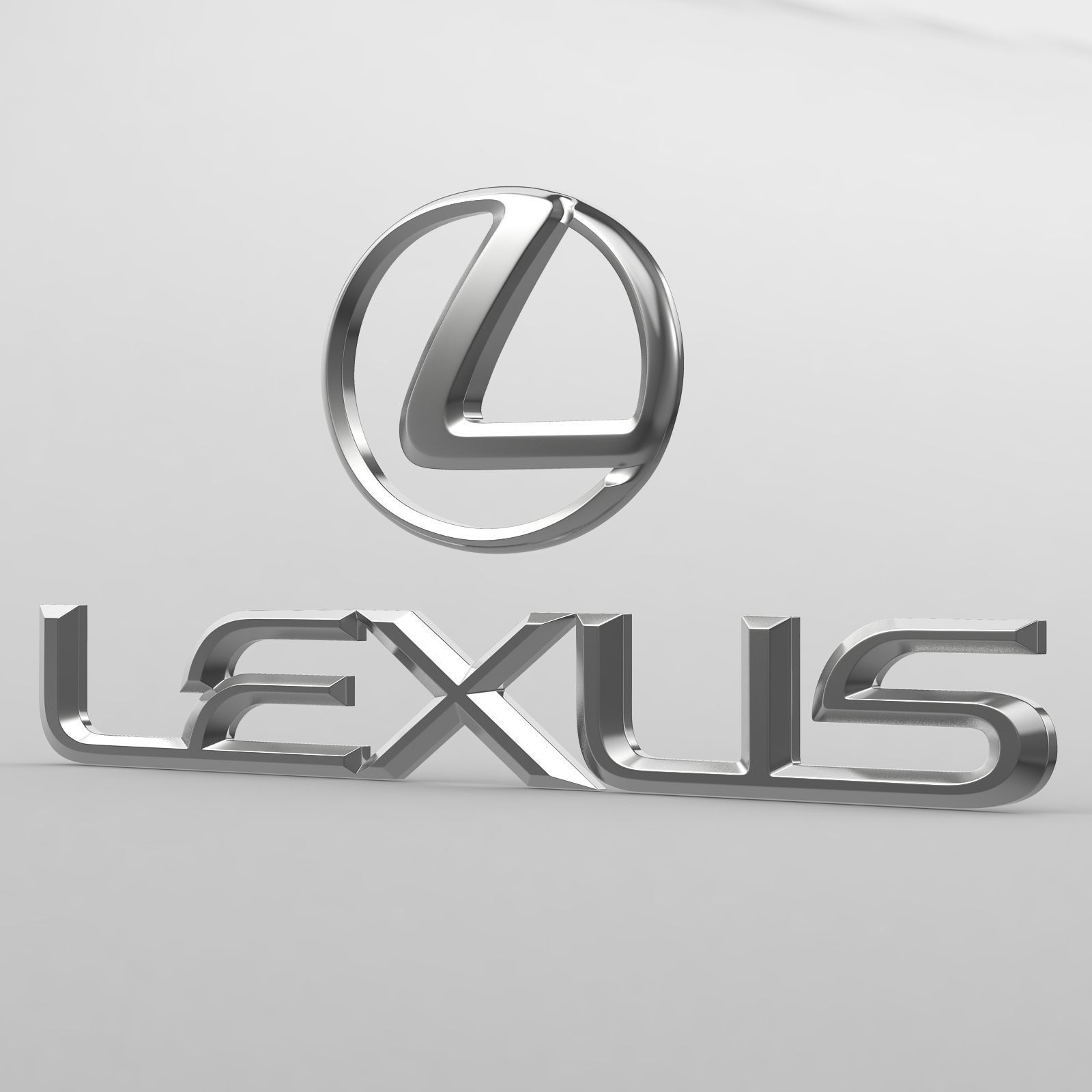 lexus logo 3D model_9