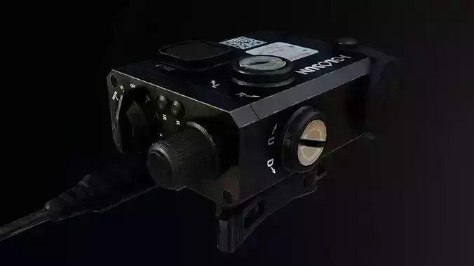 Holosun LS321G Dual Laser Sight Low-poly 3D model