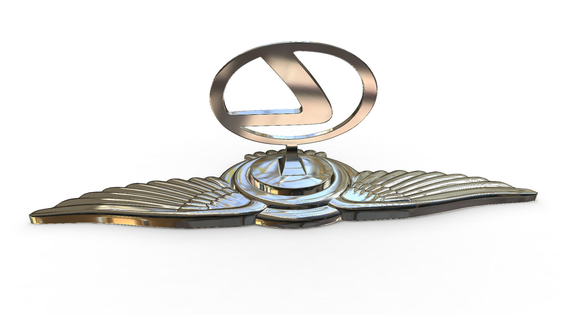 lexus logo 3D model_4
