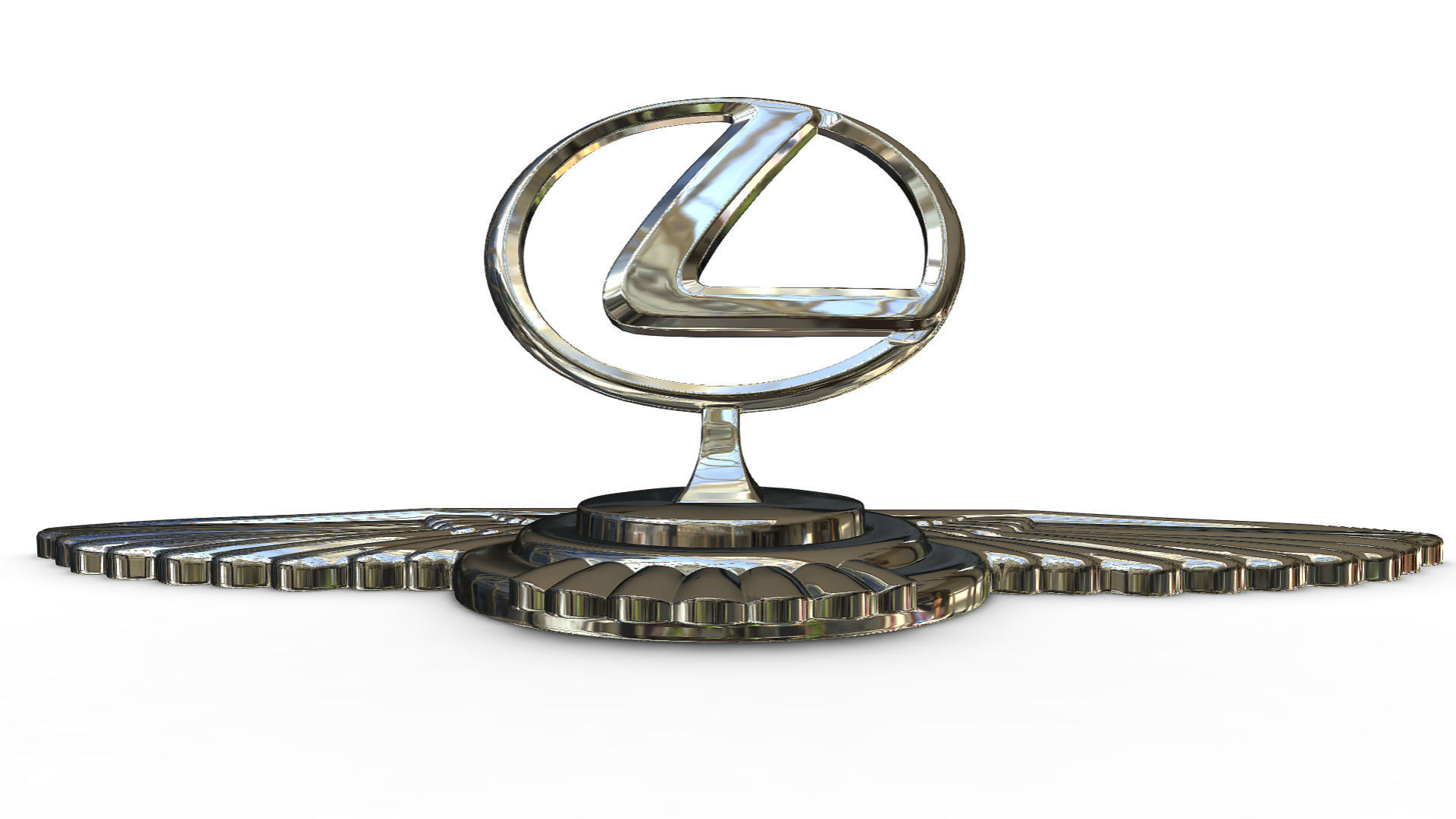 lexus logo 3D model_8