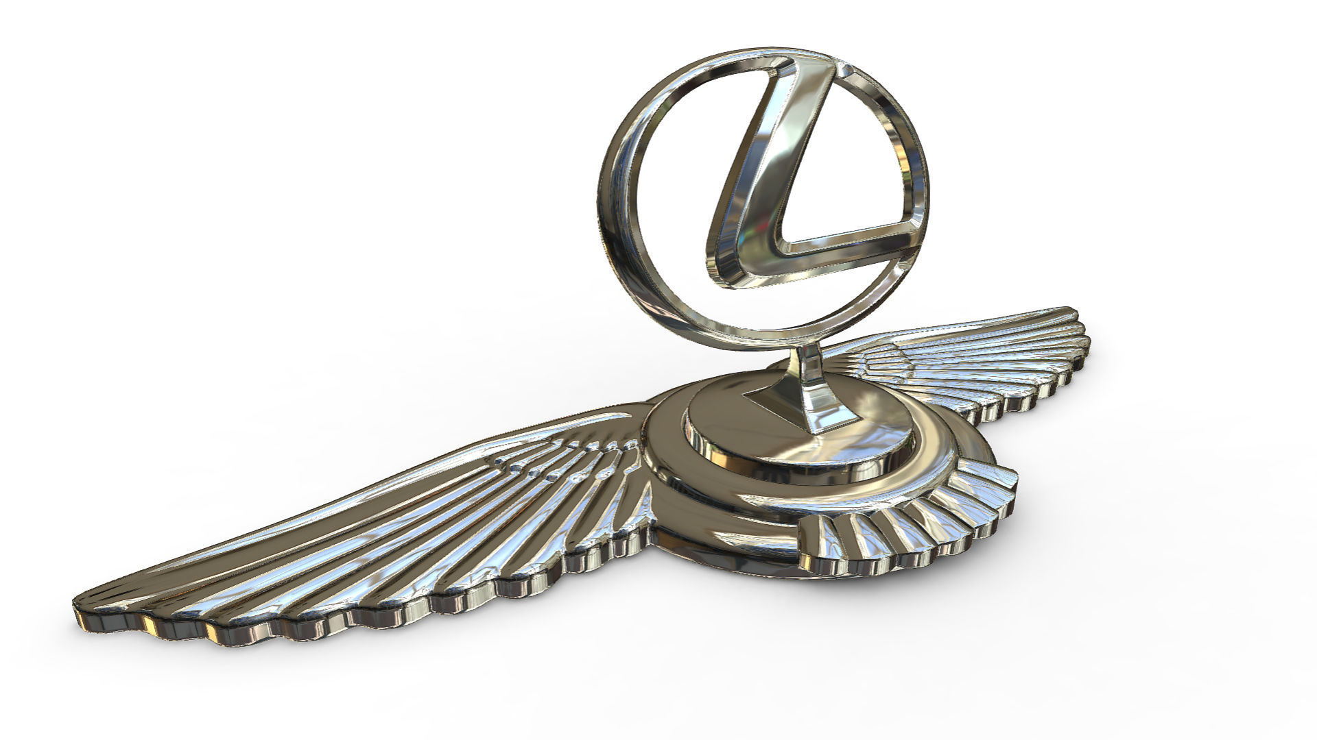 lexus logo 3D model_7