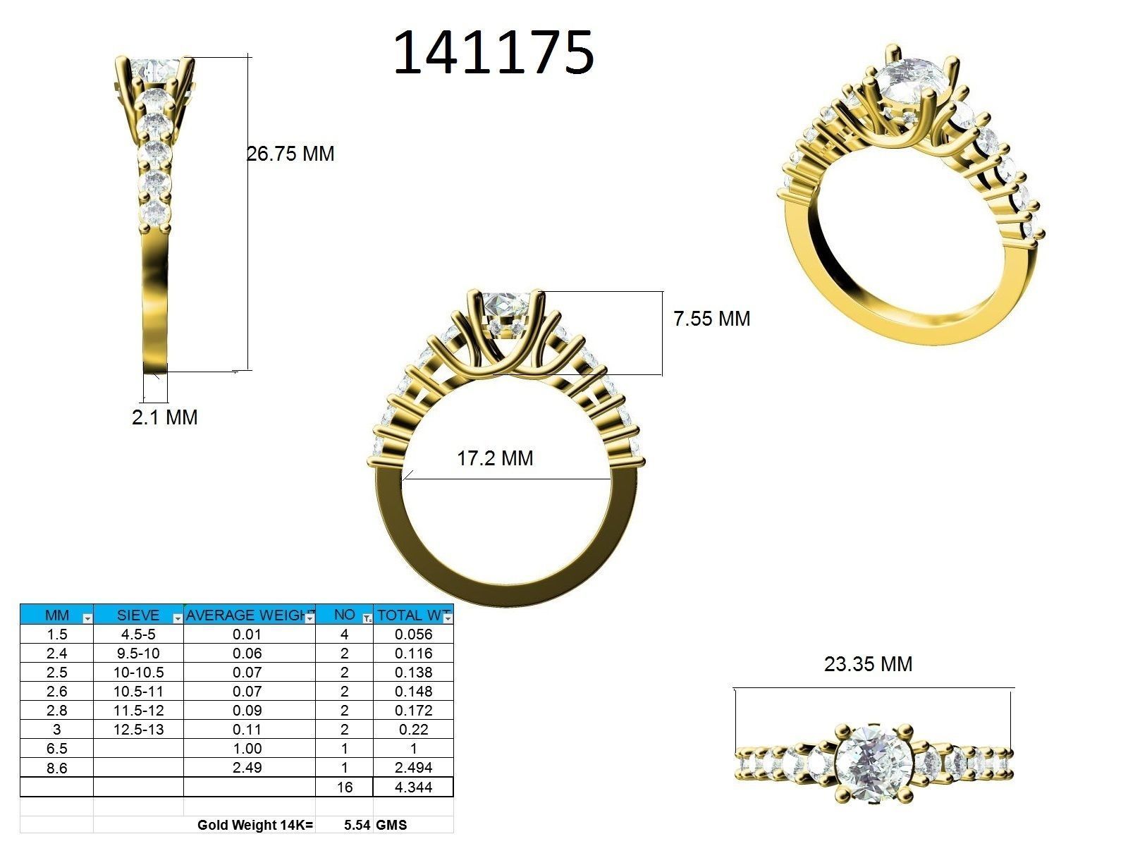 Ring - 141175 3D print model_12