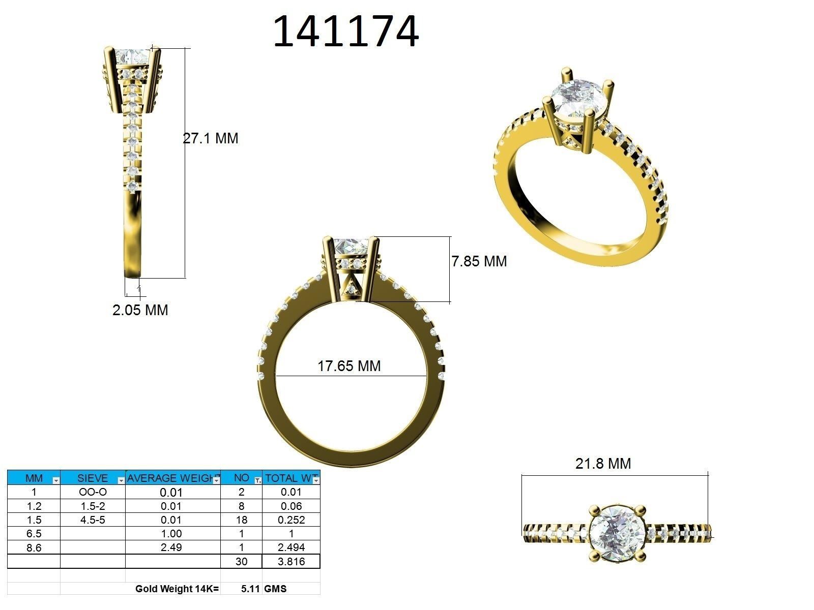 Ring - 141174 3D print model_12