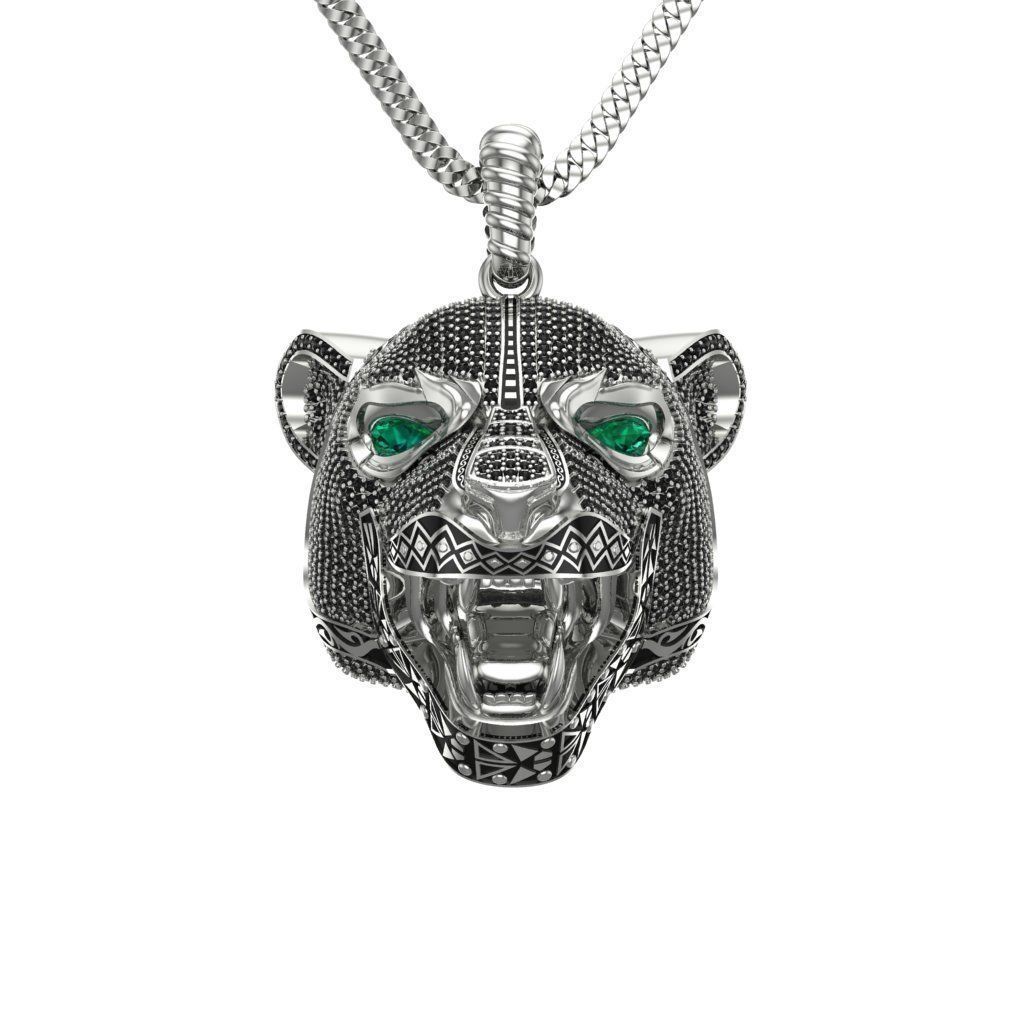 Panther Head 3D print model_1