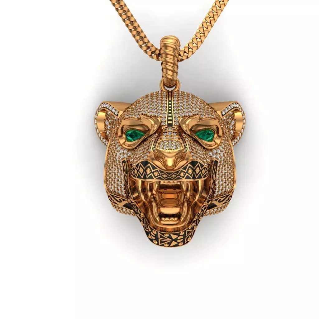 Panther Head 3D print model_0