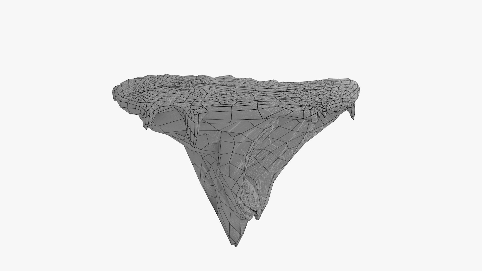 Sky Island 1 Low-poly 3D model_6