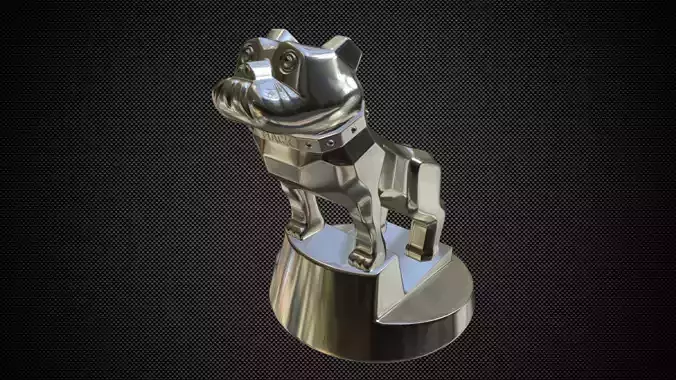 bulldog hood ornament  3D model