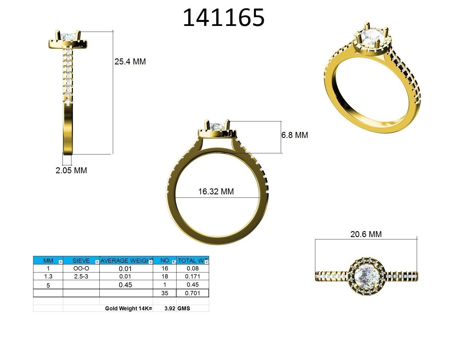 Ring - 141165 3D print model_12