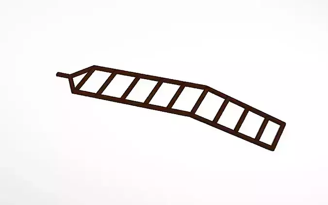 Wing Frame Free low-poly 3D model