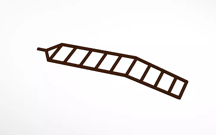 Wing Frame Free low-poly 3D model_0