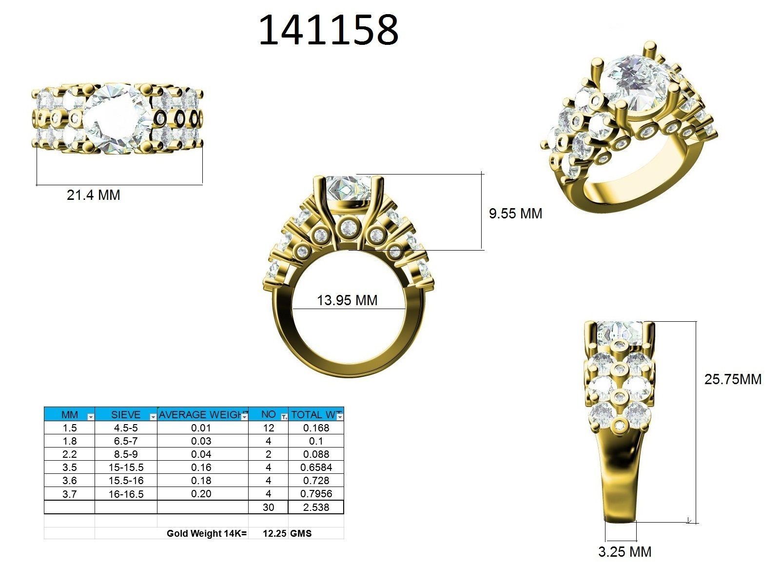 Ring - 141158 3D print model_12