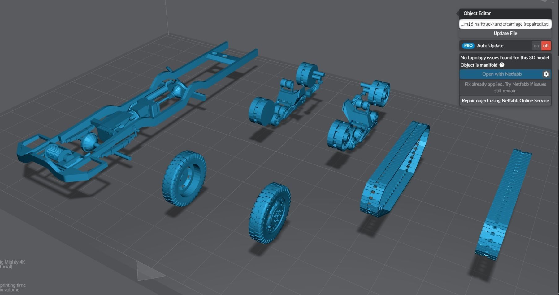 M16 Half track Scale model 3D print model_6