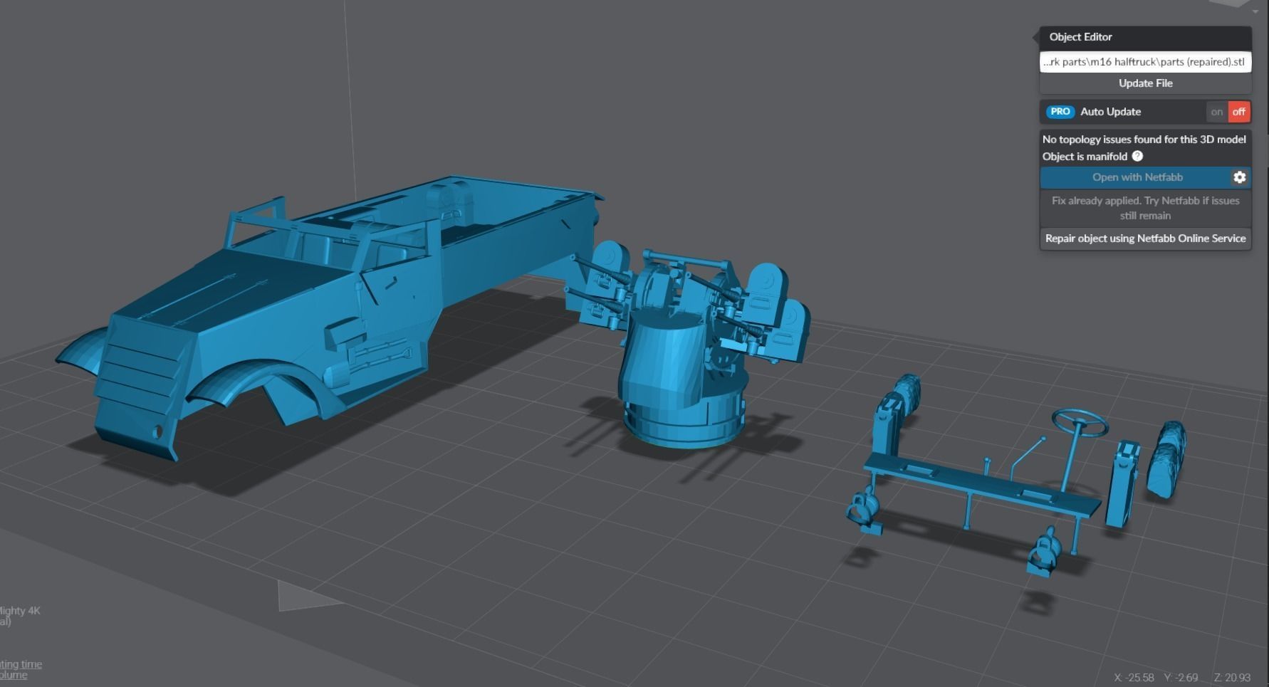 M16 Half track Scale model 3D print model_5