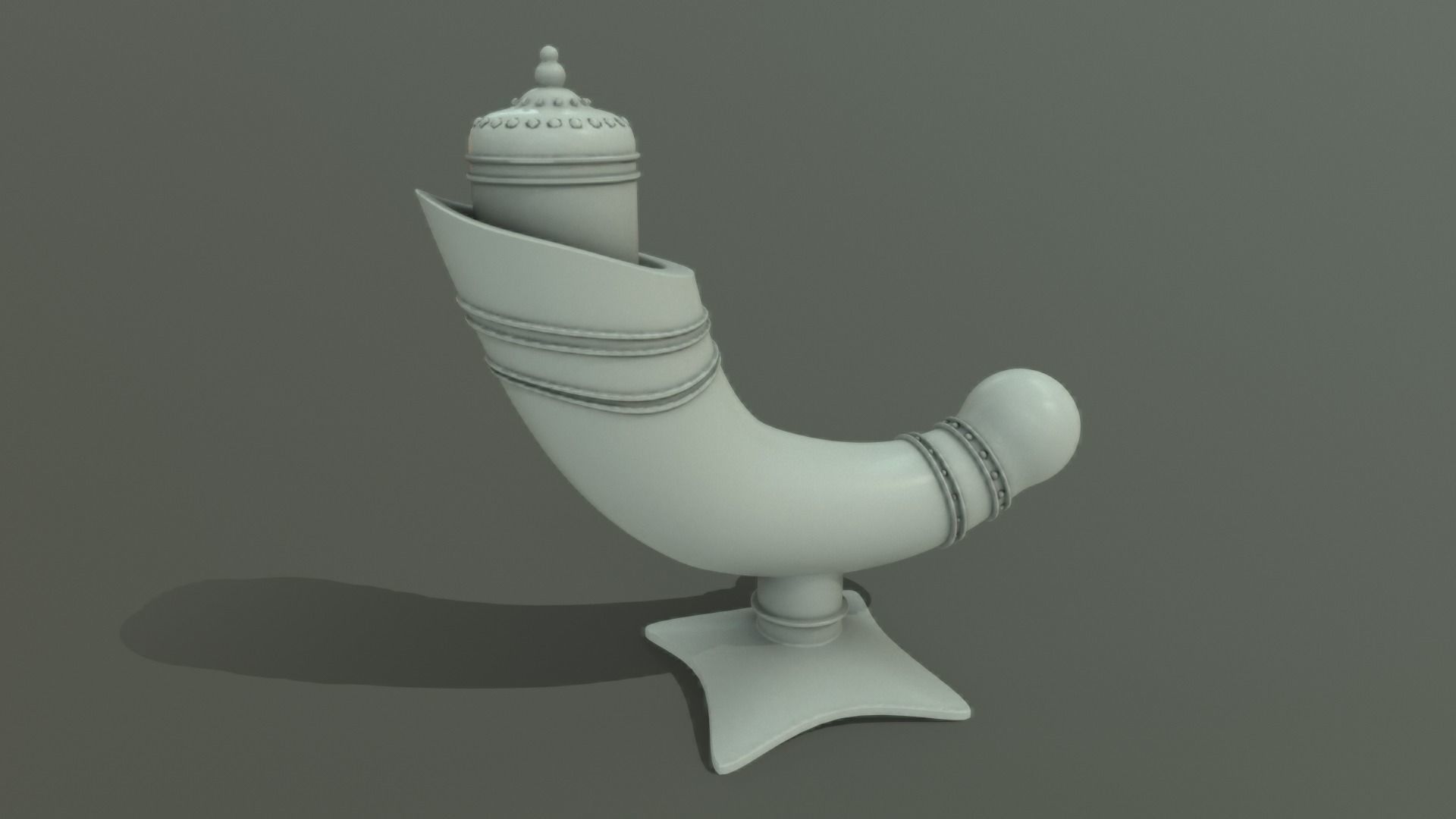 Antique Perfume Attar Bottle 3D model_19